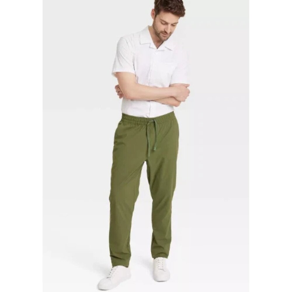 NWT All in Motion Green Men’s Small Green Ripstop Drawstring Waistband Pants